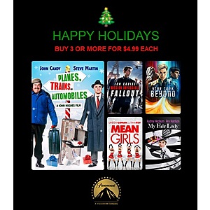 FanFlix 'Tis The Season 4K/HD Digital Movie Sale: 3 for $14.97: Top Gun, Star Trek/Into Darkness/Beyond, Mission Impossible, My Fair Lady, Scrooged & Many More
