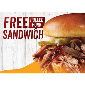 Dickey's Barbecue Pit Pull Pork Sandwich Offer Free w/ Email Newsletter Signup + Free Curbside Pickup