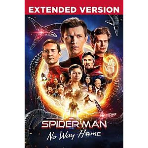 Spider-Man: No Way Home Extended Cut (4K UHD Digital Film; MA) $8.99 via VUDU/Amazon