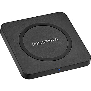 Insignia™ - 10 W Qi Certified Wireless Charging Pad for Android/iPhone - Black $5.49