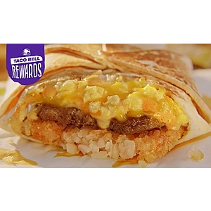 Taco Bell Rewards: Get a Taco Bell Breakfast Crunchwrap Bacon or Sausage Free (Every Tuesday in June 2023 via Taco Bell App)