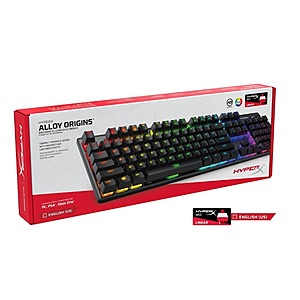 HyperX Alloy Origins Mechanical Gaming Keyboard (HX Red Linear Switches) - $32.48 at Game Stop