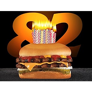Carl's Jr. Double Cheeseburger $.82 for Mobile or Web Orders on Monday, July 17, 2023