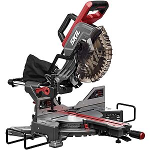 Skil 10" Dual Bevel 15Amp Stainless Steel Corded Sliding Compound Miter Saw $200 + Free Store Pickup