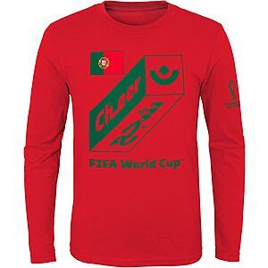 Men's Outerstuff FIFA World Cup Penalty Long Sleeve Tee (Select Teams & Sizes) From $5.20