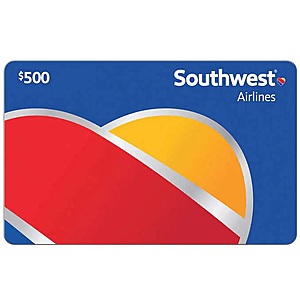 Costco Members: $500 Southwest Airlines eGift Card (Email Delivery) $430