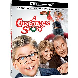 A Christmas Story (4K Ultra HD + Blu-Ray + Digital) $9.99 + Free Shipping w/ Prime or on $35+