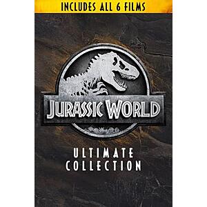 Jurassic World Ultimate Collection (4K UHD Digital Films; MA) $25.49 AC via Gruv