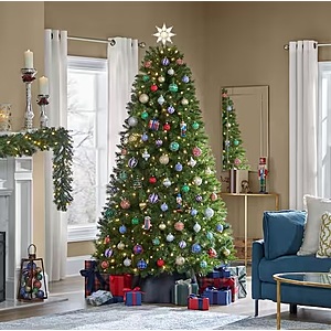 BF / Cyber Monday deal: Home Accents Holiday 7.5 ft. Pre-Lit LED Brookside Pine Artificial Christmas Tree $79 FS