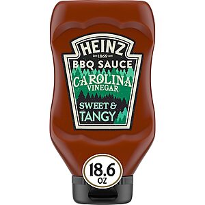 Heinz Carolina Vinegar Style Tangy BBQ Sauce (18.6 oz Bottle)~$2.61 With S&S @ Amazon~Free Prime Shipping!
