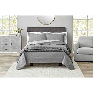 Mainstays 7-Piece Bed in a Bag Comforter Set w/ Coverlet (King or Queen, Various Colors) $12 + Free Shipping w/ WM+