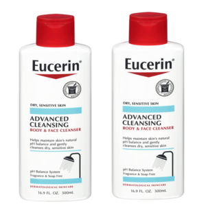 16.9-Oz Eucerin Advanced Cleansing Body & Face Cleanser (Fragrance Free) 2 for $10.88 w/ S&S + Free Shipping w/ Prime or on $35+