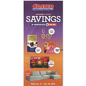 Upcoming: Costco Wholesale Members: In-Warehouse & Online Savings: See Thread for Pricing (Valid 1/31 - 2/25)