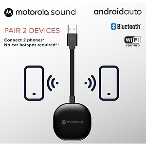 Motorola MA1 Wireless Android Auto Car Adapter, $60.96, Amazon