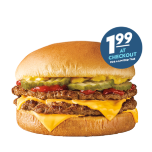 Sonic Quarter Pound Double Cheeseburger $1.99