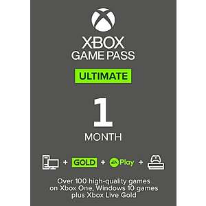 1 Month Xbox Game Pass Ultimate (Non-Stackable) (US) | Xbox One / PC | CDKeys $3.49