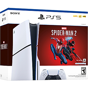 Sony PlayStation 5 Slim Console – Marvel's Spider-Man 2 Bundle (Full Game Download Included) White 1000039815 - $449.99