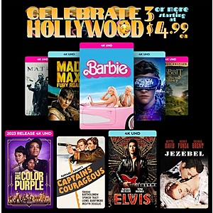 Digital 4K/HD Movies: Celebrate Hollywood - Buy 3 or more for $4.99 ea - Fanflix