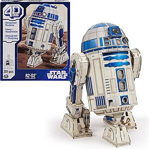 Star Wars 3D Paper Model Kits: 83-Pc Darth Vader $9, 201-Pc R2-D2 $10