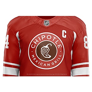 Chipotle: bogo FREE Entree on 4/22 when you wear a Hockey Jersey