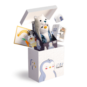 Pudgy Penguins White Celebrity Box Bundle w/ 12" Plush Toy & More $6.50  + Free S&H w/ Walmart+ or $35+