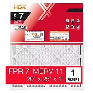 50% off HDX Furnace Air Filters FPR 7/MERV 11 When You Buy 4