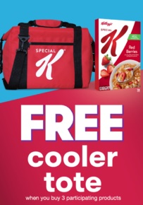 Buy 3 Participating Kellogg's Special K Products & Get Special K Cooler Tote Free w/ Purchase (Must Scan/Upload Receipt; Valid thru 7/31)