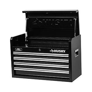 Husky 26" black 4 drawer tool chest  $29.00