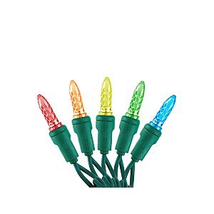 Monoprice Holiday LED String Light Sale: 50-Ct 25' M5 Multicolor Light Set $6.39 & More + Free S&H