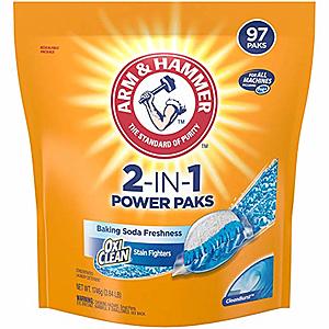 97-Ct Arm & Hammer 2-In-1 Detergent Power Paks $6.40 & More