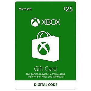 Microsoft Xbox eGift Cards: $100 GC $85, $50 GC $42.50, $25 GC $21.25 + 3% Rakuten Points