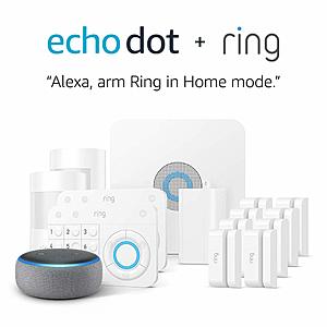 Ring Alarm 14 Piece Kit & Enchaned kit – Home Security System with free echo dot