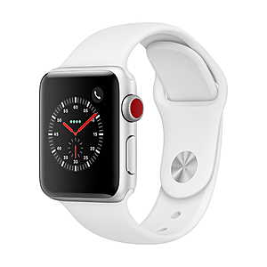 Apple Watch Series 3 GPS + Cellular Smartwatch (38mm Aluminum Case) $229 & More + Free S/H