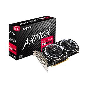 MSI Radeon RX 570 ARMOR OCV1 4GB Video Card + AMD Game Bundle $105 after $15 Rebate + Free S/H