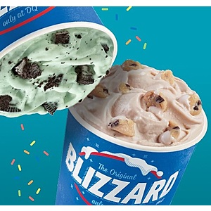 Dairy Queen: Buy one Blizzard, get one for $.80 until March 15 (no coupon or app necessary, at participating locations)