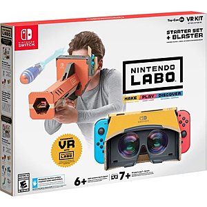 Nintendo Labo VR Kit Starter Set + Blaster (Nintendo Switch) $20 + Free Curbside Pickup