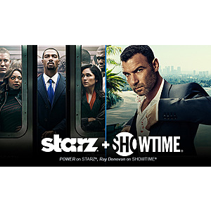 Amazon Prime Members: 2-Month Starz or Showtime Subscription $1/Month
