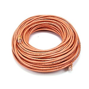 Monoprice Cat5e Snagless RJ45 24AWG Pure Bare Copper Wire Ethernet Patch Cable: 100' Cables 2 for $15 or 75' Cables 2 for $12 + Free Shipping via Monoprice