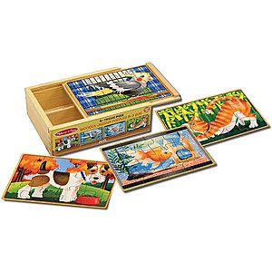 Melissa & Doug Toys: Construction Set in a Box $11.49, Burrow Bunny $8.09, Deluxe Wooden Bead Set $8.09, Jigsaw Puzzles in a Box $7.99 & Many more via Amazon