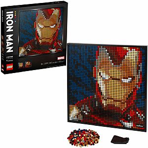 LEGO Art Building Kits: Marvel Studios: Iron Man $96 & More + Free Shipping