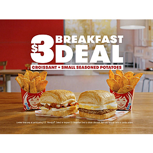 Wendy’s $3 Breakfast Deal