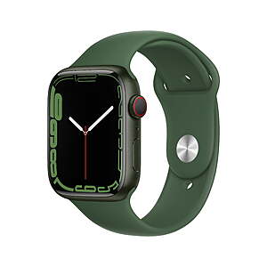 Apple Watch Series 7 GPS + Cellular Sport Band Smartwatch (45mm, Green) $279 + Free Shipping