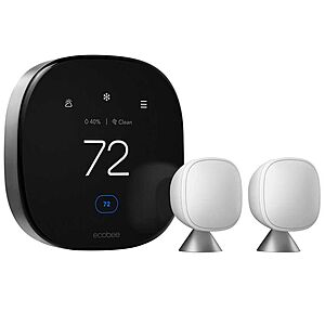 ecobee Smart Thermostat Premium Plus Pack (Includes 2x SmartSensor) - $199.99