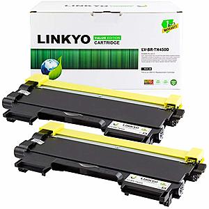 LINKYO 2-Pack TN450 TN660 Toner Cartridges (Black) $7.99 + FS w/ Prime @Amazon
