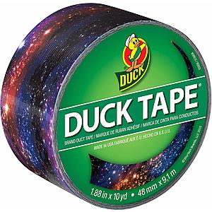 Duck, Galaxy, Brand 283039 Printed Duct Tape, 1.88 Inches x 10 Yards, Single Roll $2.00 @Amazon