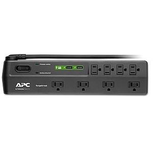 APC 8-Oultet Surge Protector Power Strip P8U2 with USB Charging Ports, 2630 Joules $17.99 Amazon - Lowest Since Prime Day