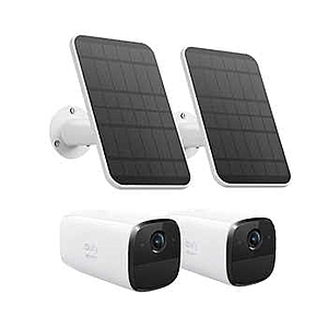 eufy Security by Anker Solo Pro 2-pack Standalone Security Cameras with Solar Panels - $199.99