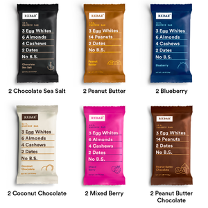 12-Pack of 1.83oz RxBar Whole Food Protein Bars (Sample Pack) $12 + Free S/H (New Customers)