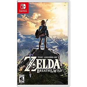 The Legend of Zelda: Breath of the Wild or Super Mario Odyssey (Nintendo Switch) $40.50 + Free S&H (Valid w/ Target Circle Acct)