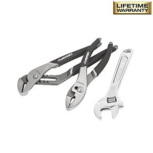 Husky Pliers and Wrench Set (3-Piece) $10 @homedepot 10 groove joint, 8 slip joint, 8 double speed adjustable